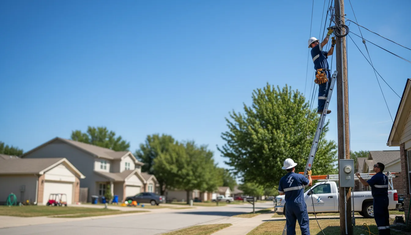 Residential electrician providing installation services in Clemons, IA
